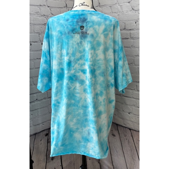 Port & Company UWG Wolves Blue Tie-Dye T-Shirt (Size 3XL) - Picture 4 of 8